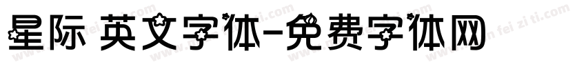 星际 英文字体字体转换